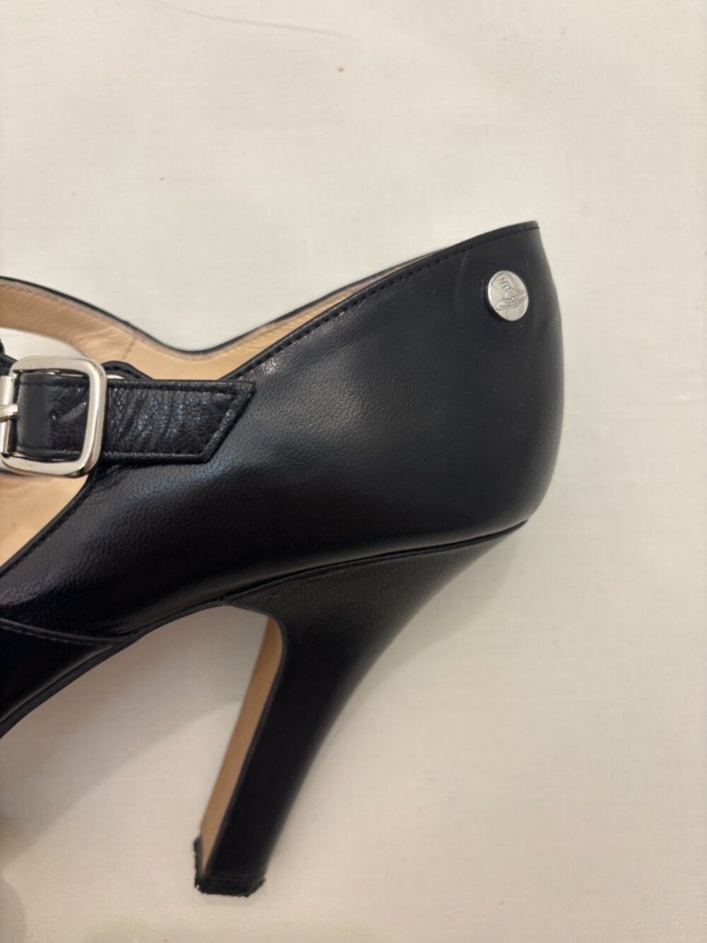 Vivienne Westwood Black Leather T-Strap Platform Heels w/ Dust Bag - Picture 4 of 6